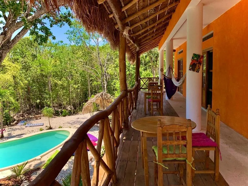 Homestay Peaceful Earth House, Sacbe Apartment Playa del Carmen